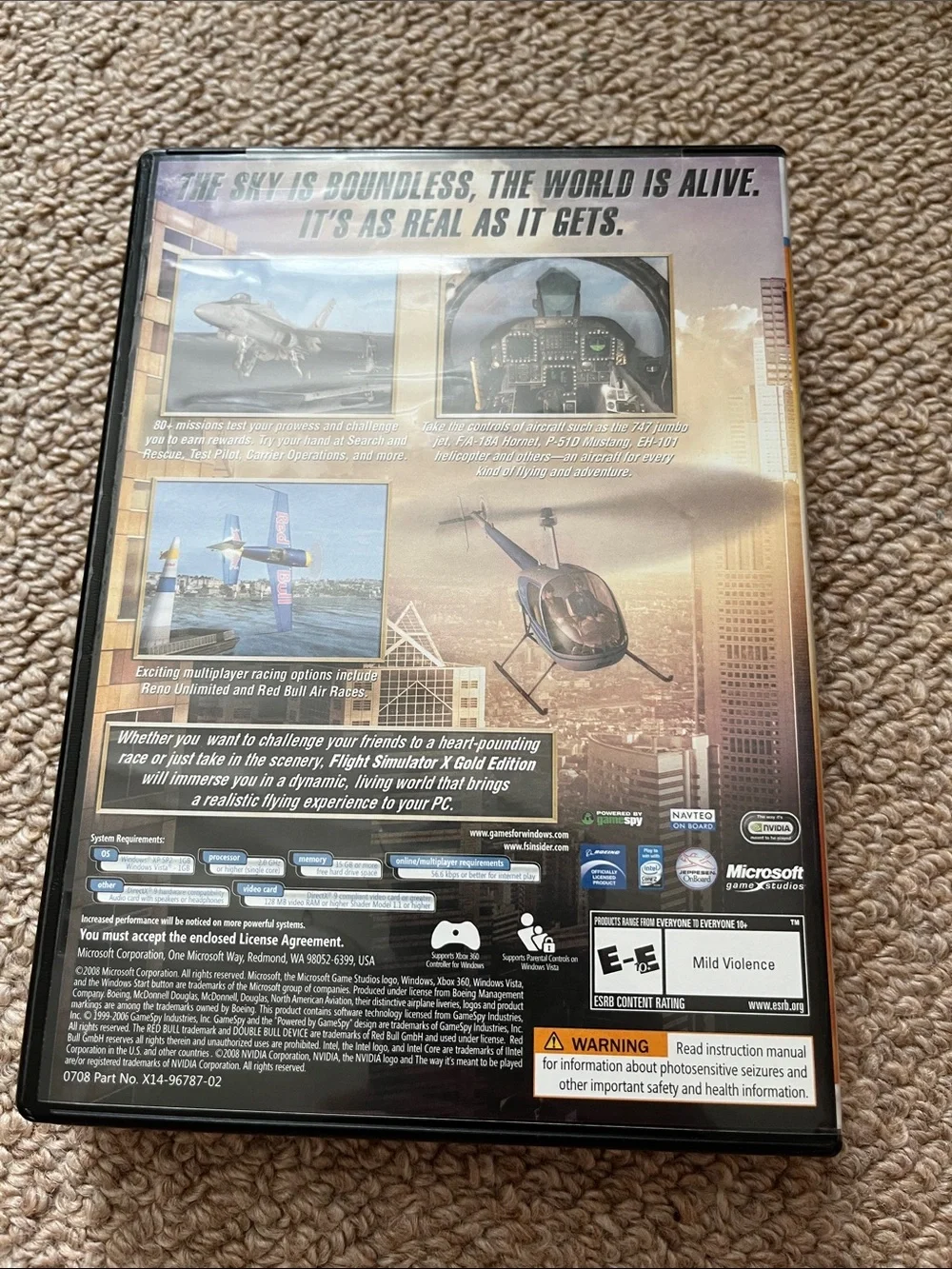 Microsoft Flight Simulator X Gold Edition - Blue/Orange/Gold